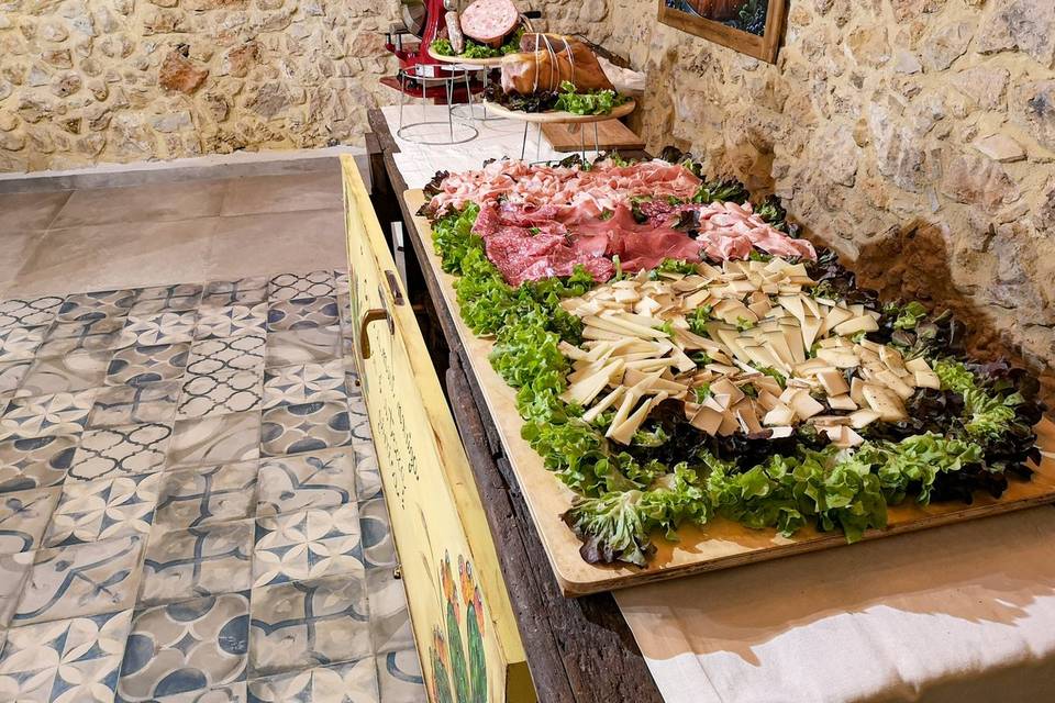 Buffet su pietra