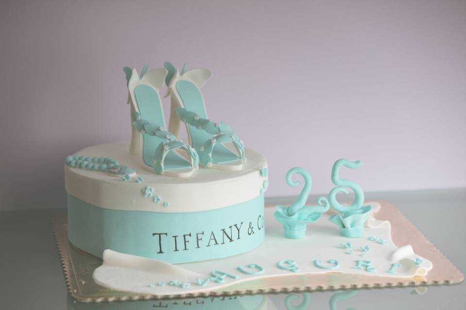 Tiffany shoes fashion cake