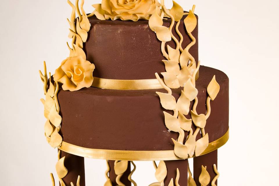 Autumn wedding cake