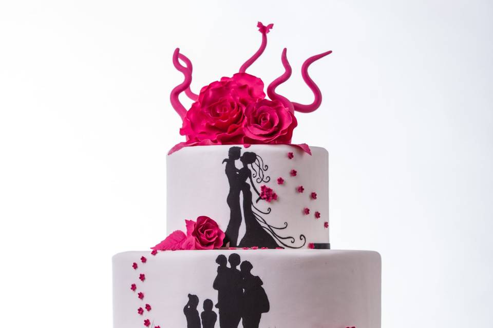 Love story cake
