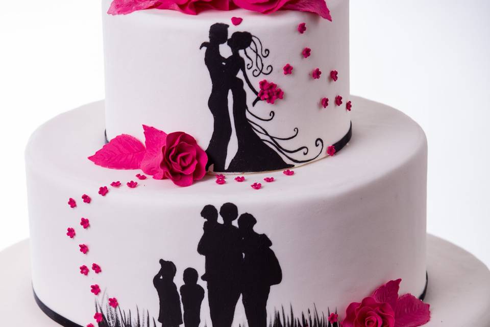 Love story cake