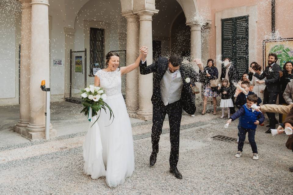 Uscita dalla cerimonia