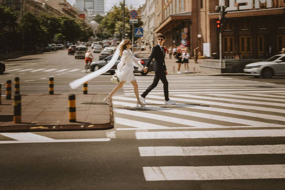Foto spontanee di matrimonio