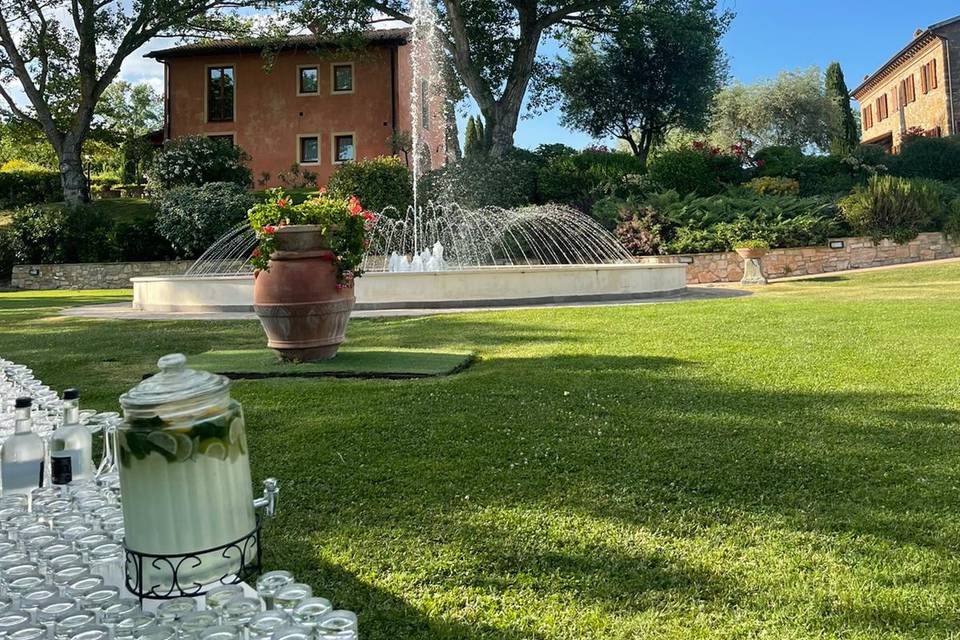 Aperitivo in giardino