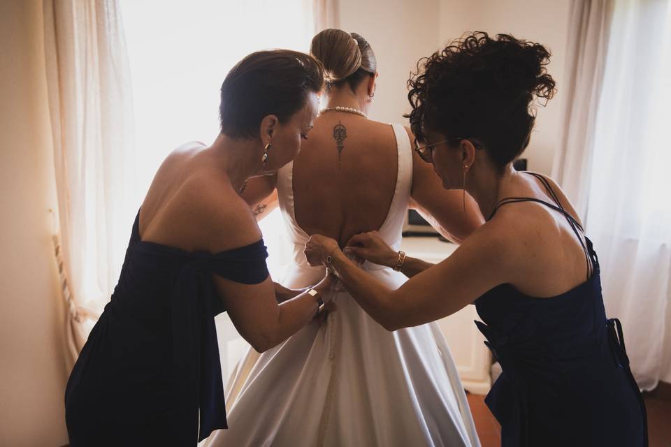 Preparazione sposa