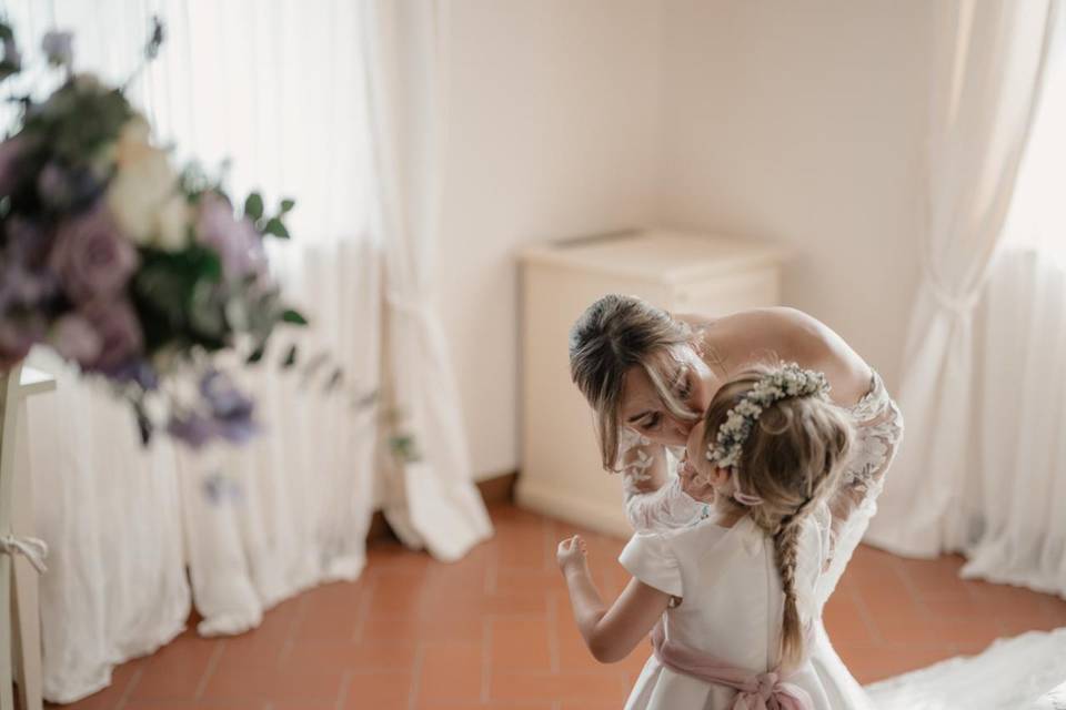 Sposa con figlia