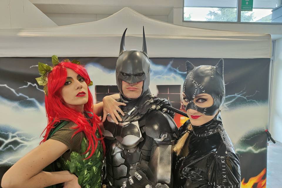 Batman, Poison Ivy & Catwoman