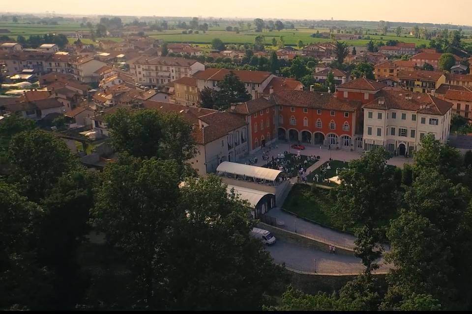 Vista con drone