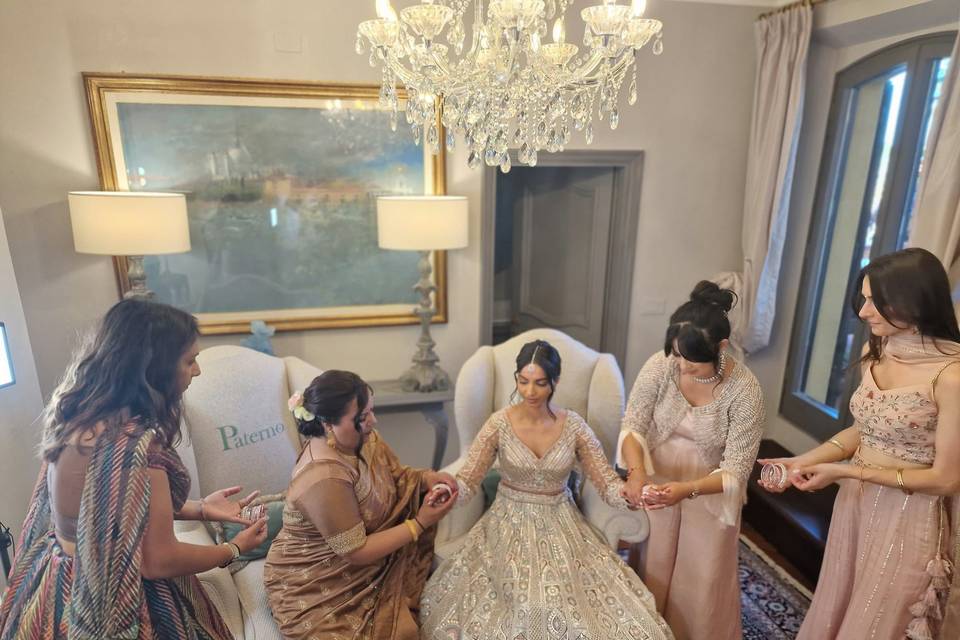 Preparazione sposa