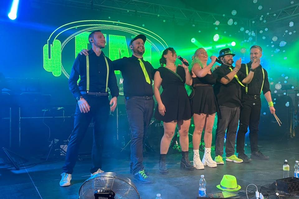 Band sul palco di Valdengo