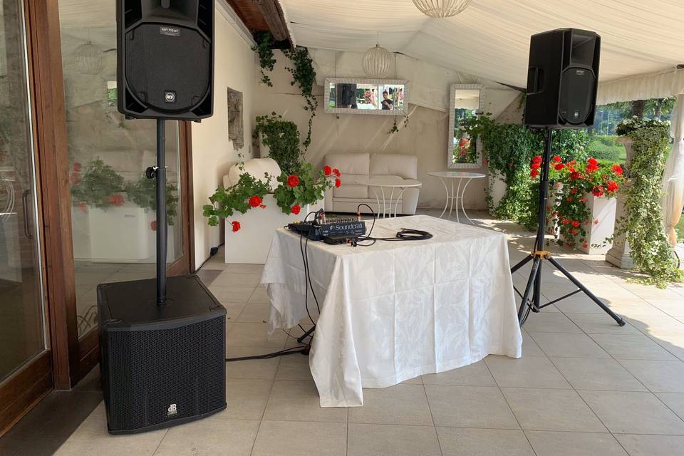 Impianto audio matrimonio