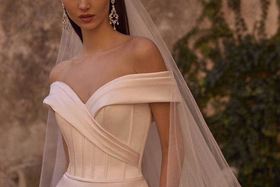 Abito da sposa lineare
