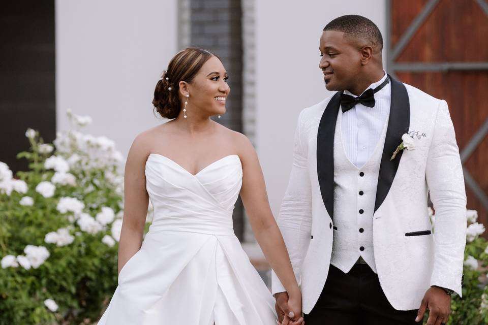 Abito da sposa con spacco