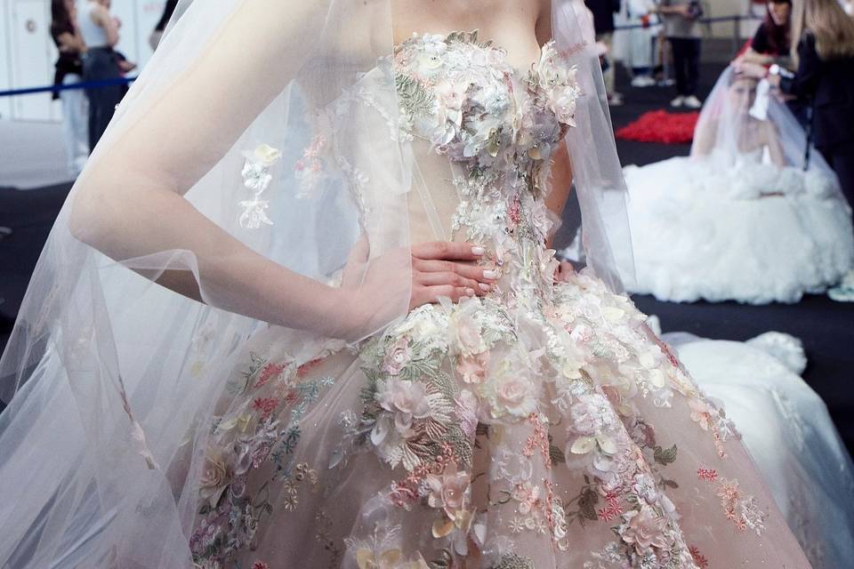 Abito da sposa colorato