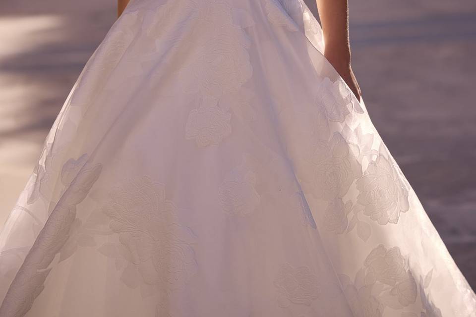 Abito da sposa in organza