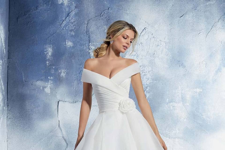 Corpino pizzo in organza