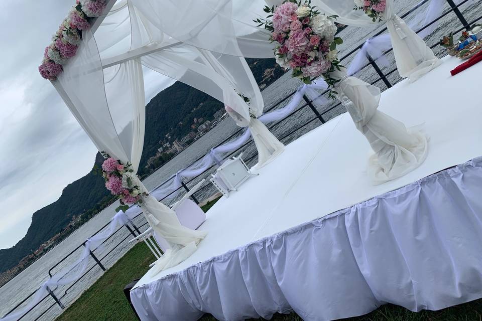 Palco cerimonia matrimonio