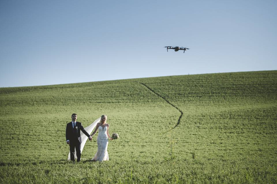 Wedding Drone in Tuscany