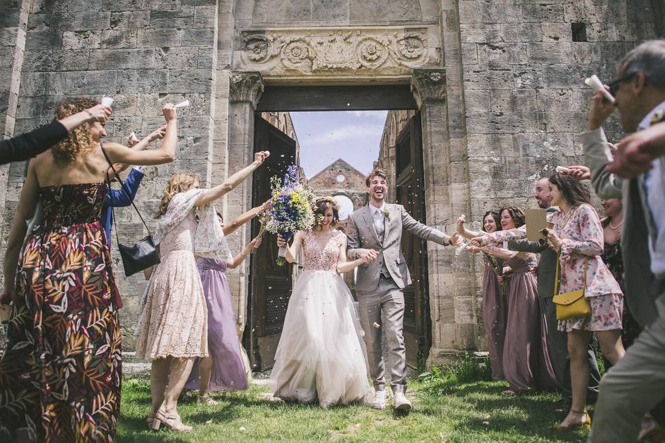 Wedding in San Galgano Abbey