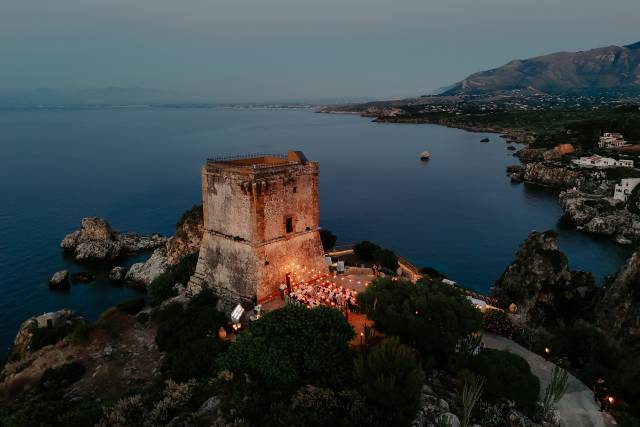 Torre di Scopello dall'alto