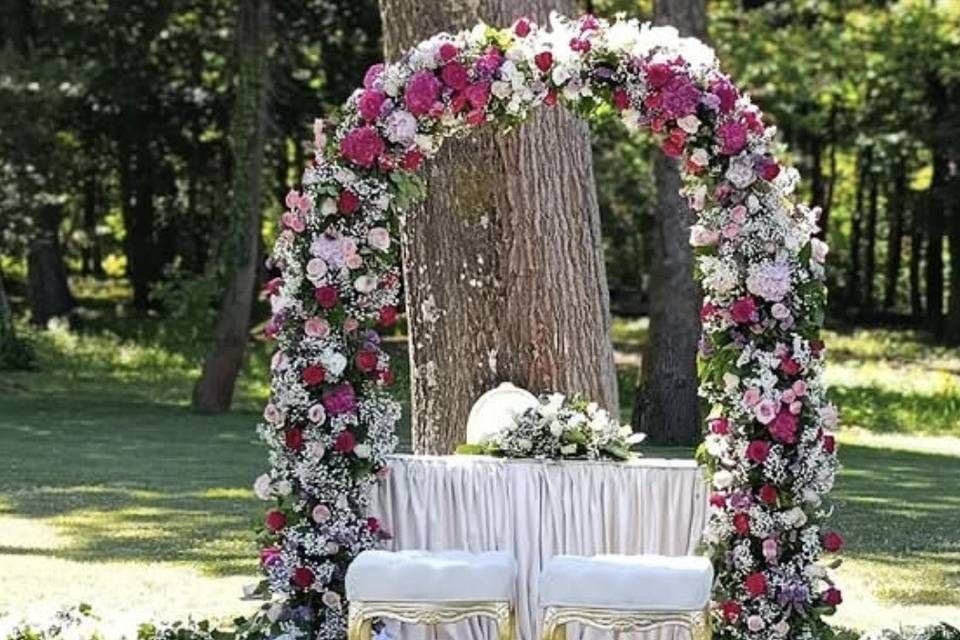 Arco di rose 🌷