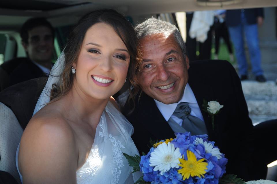 La sposa con il papà