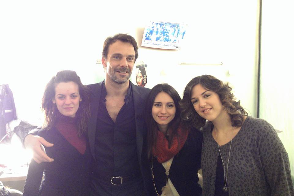 Con Alessandro Preziosi