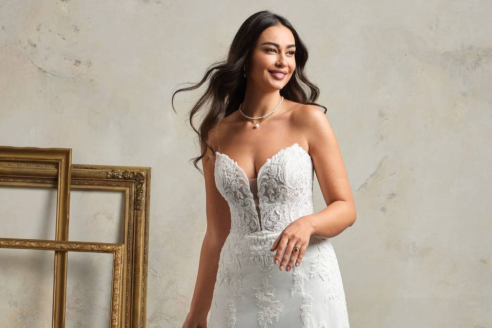 Abito sposa redingotte