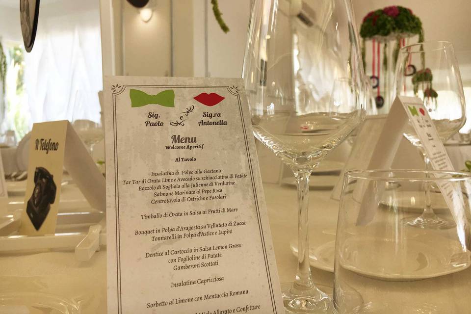 Menu matrimoni Frosinone