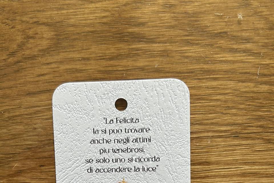 Tag per scintille segnaposto