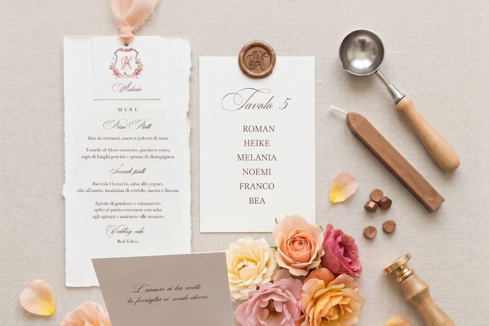 Menu tableau e scatolina