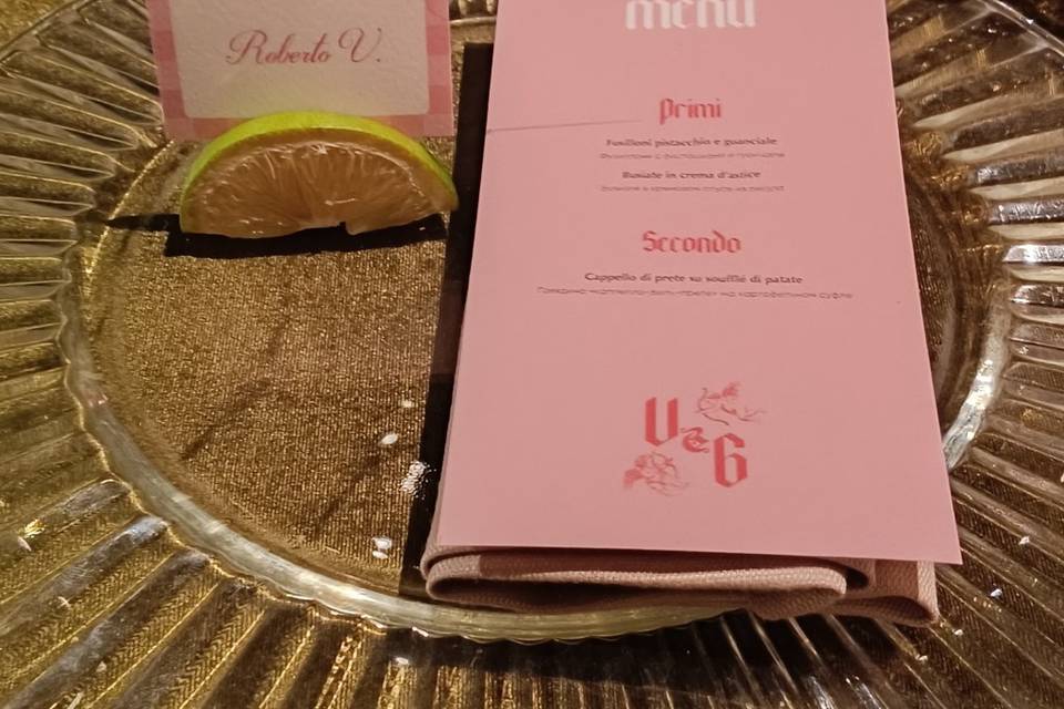 Menù e segnaposto