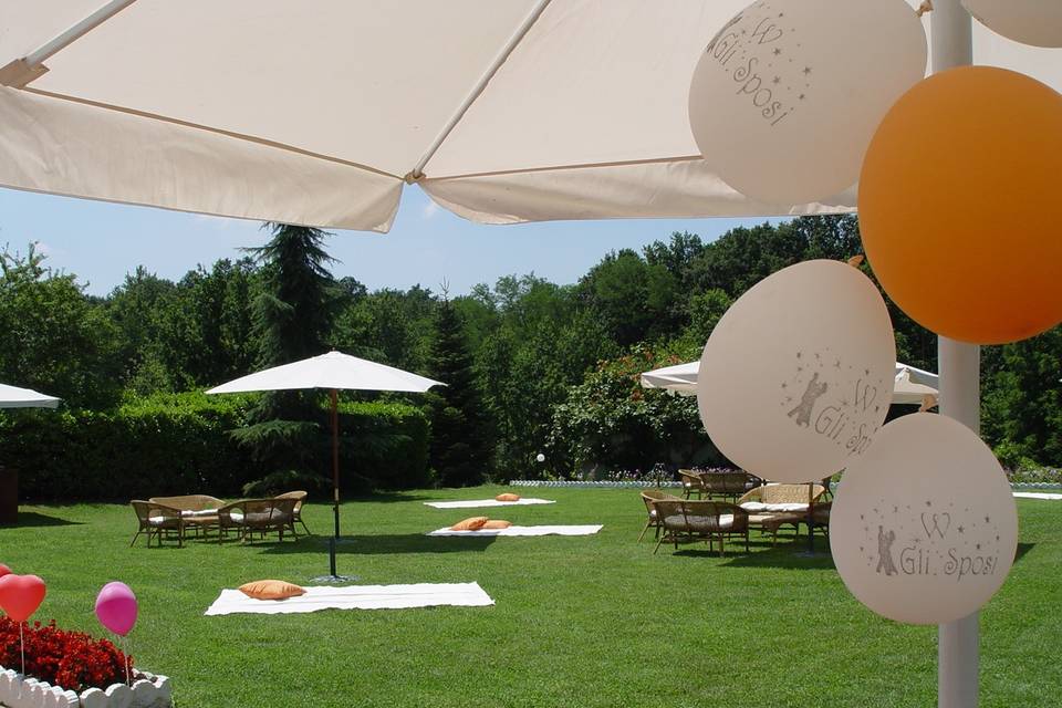 Visuale su area relax dopo pranzo...
