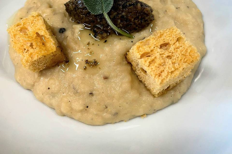 Crema di fagioli e tartufo