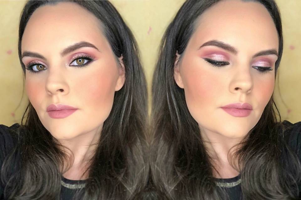 Cut crease rosa