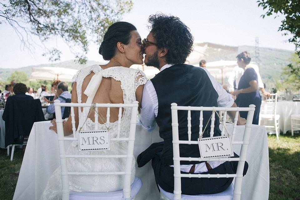 Un matrimonio rustico-chic