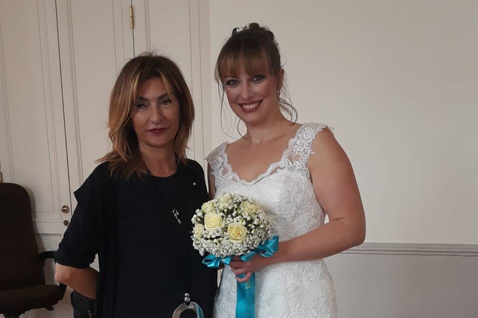 La sposa con Daniela