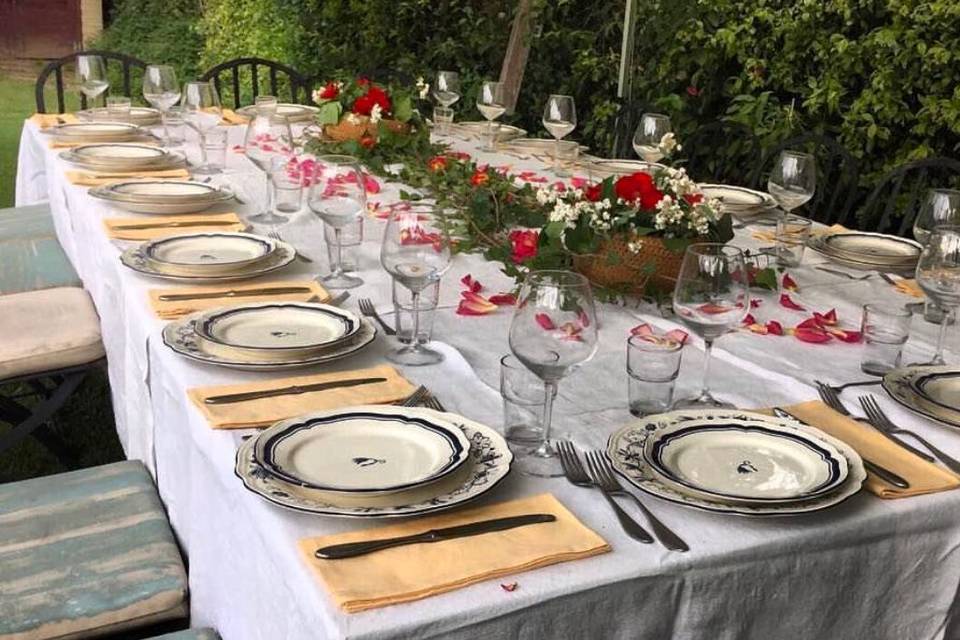 Una cena in giardino