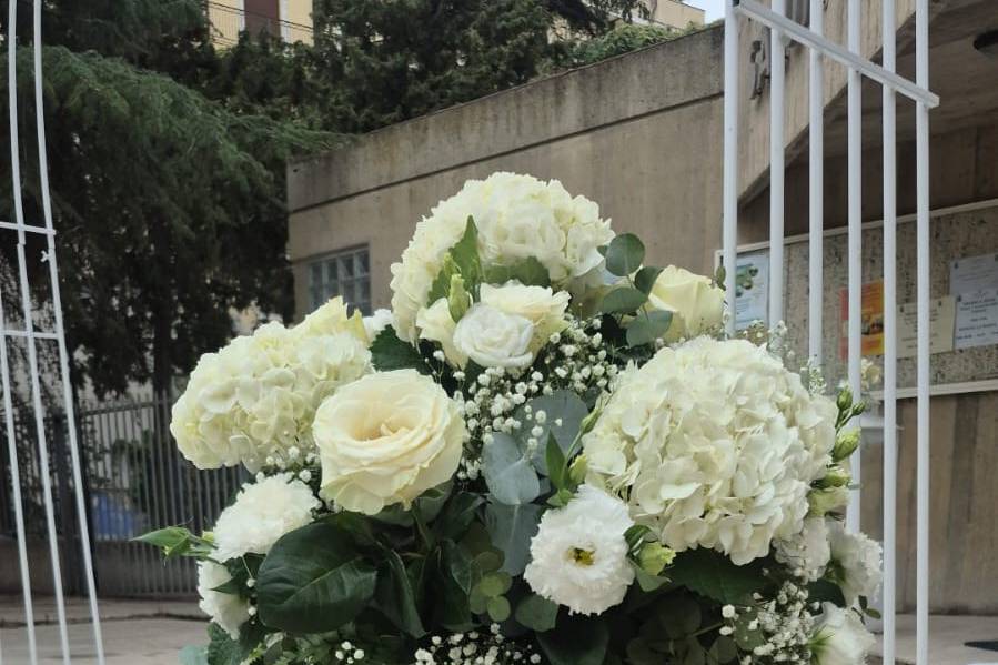 Matrimonio con toni del bianco