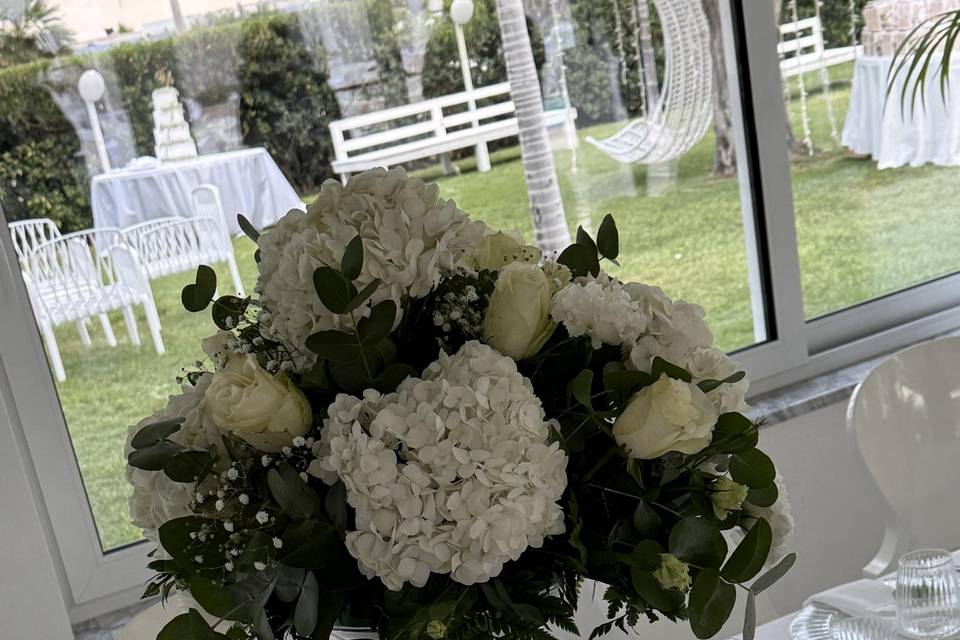Matrimonio con toni del bianco