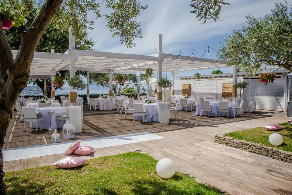 Giardino allestimento evento