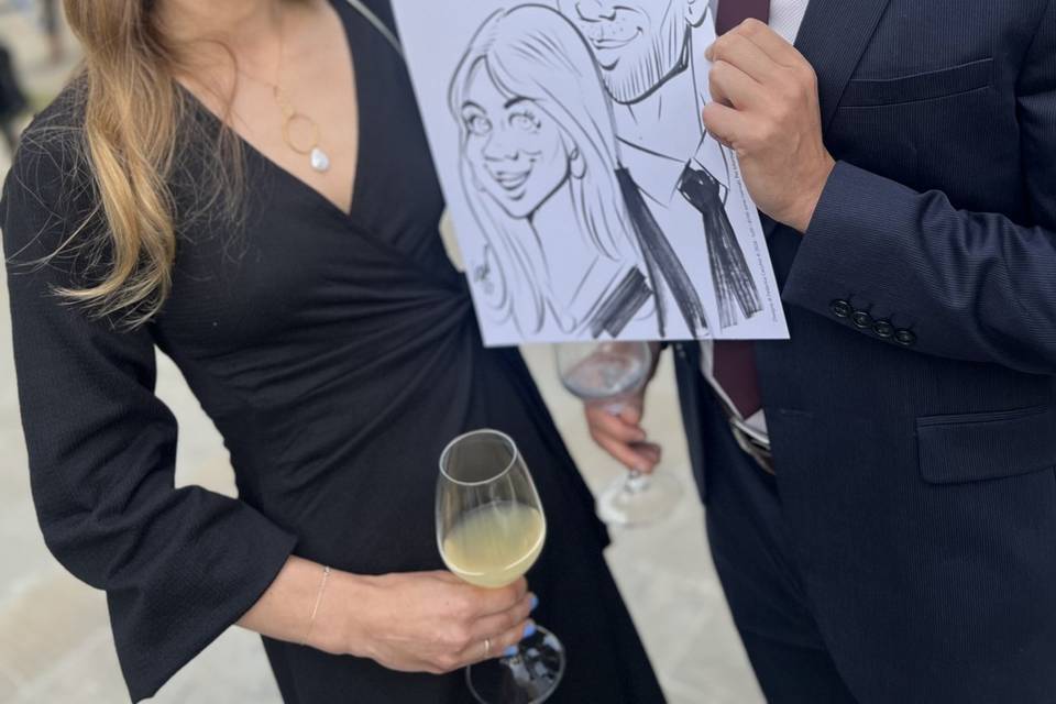 Caricatura Gentile x eventi