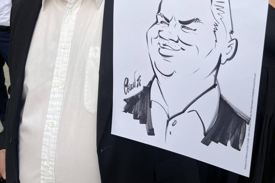 Caricatura Gentile x eventi
