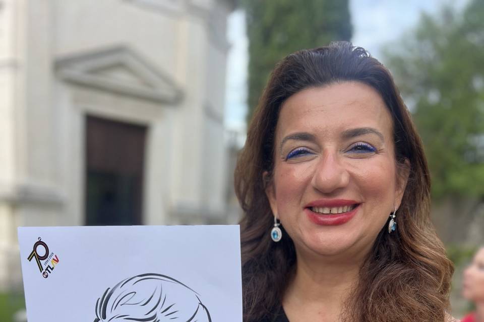 Caricatura Gentile x eventi
