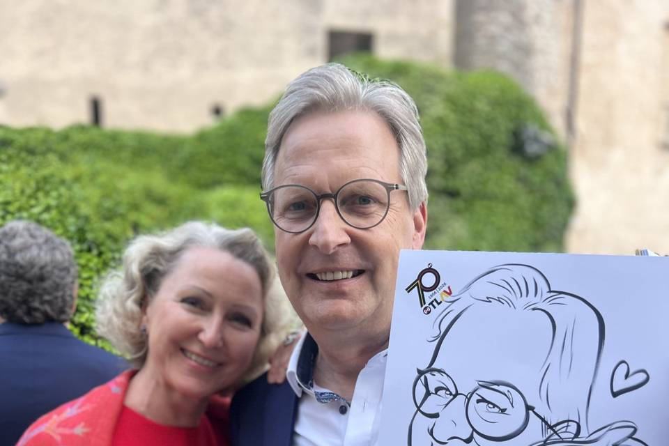 Caricatura Gentile x eventi