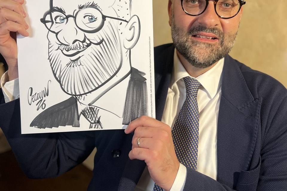 Caricatura Gentile x eventi