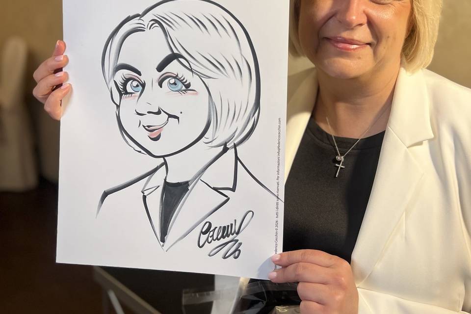 Caricatura bomboniera
