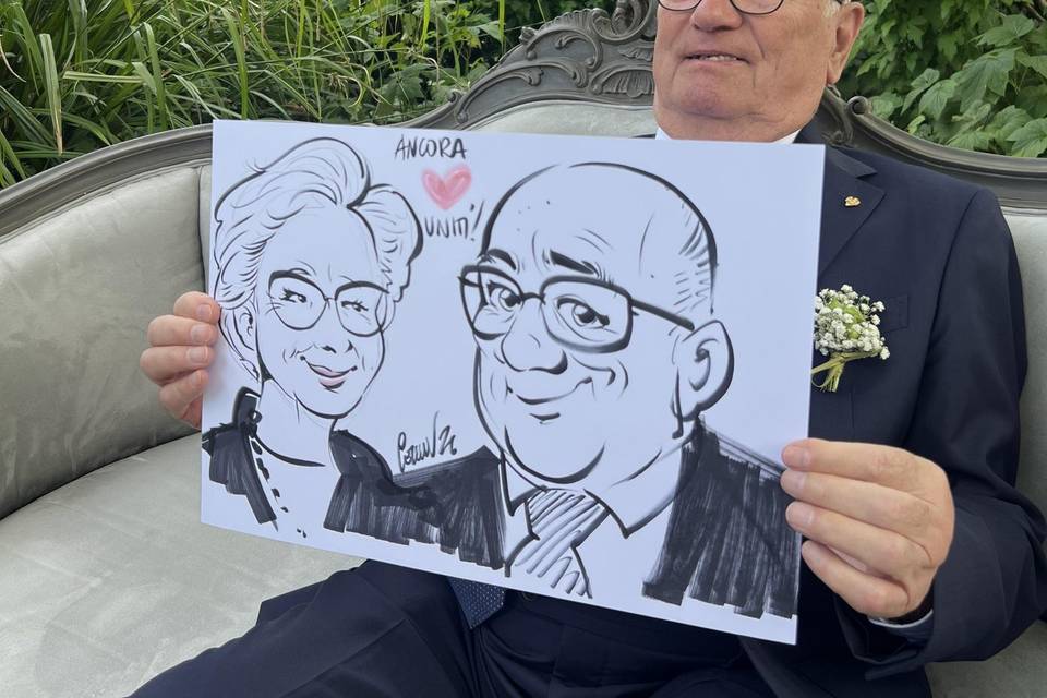 Caricatura bomboniera