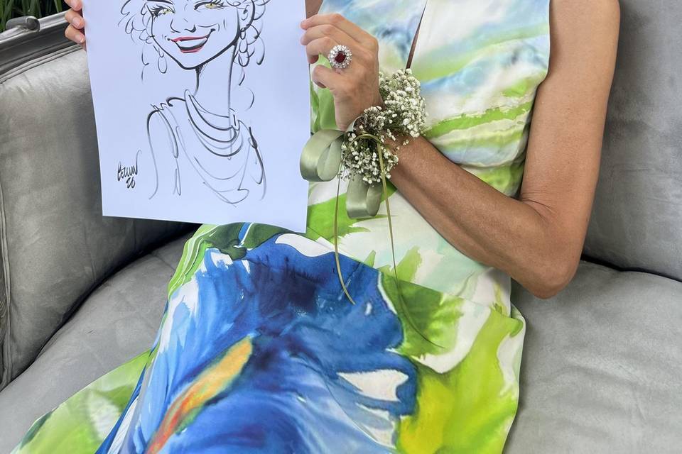 Caricatura bomboniera