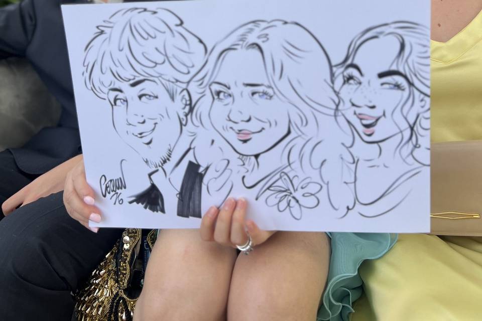 Caricatura bomboniera